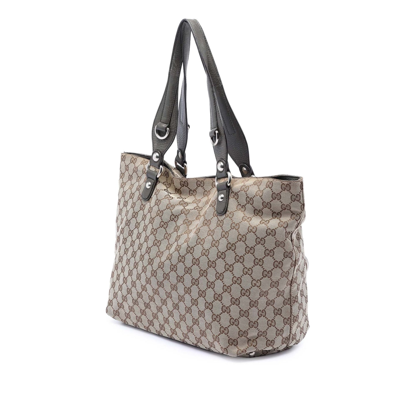 Gucci Medium GG Canvas Icon Bit Tote
