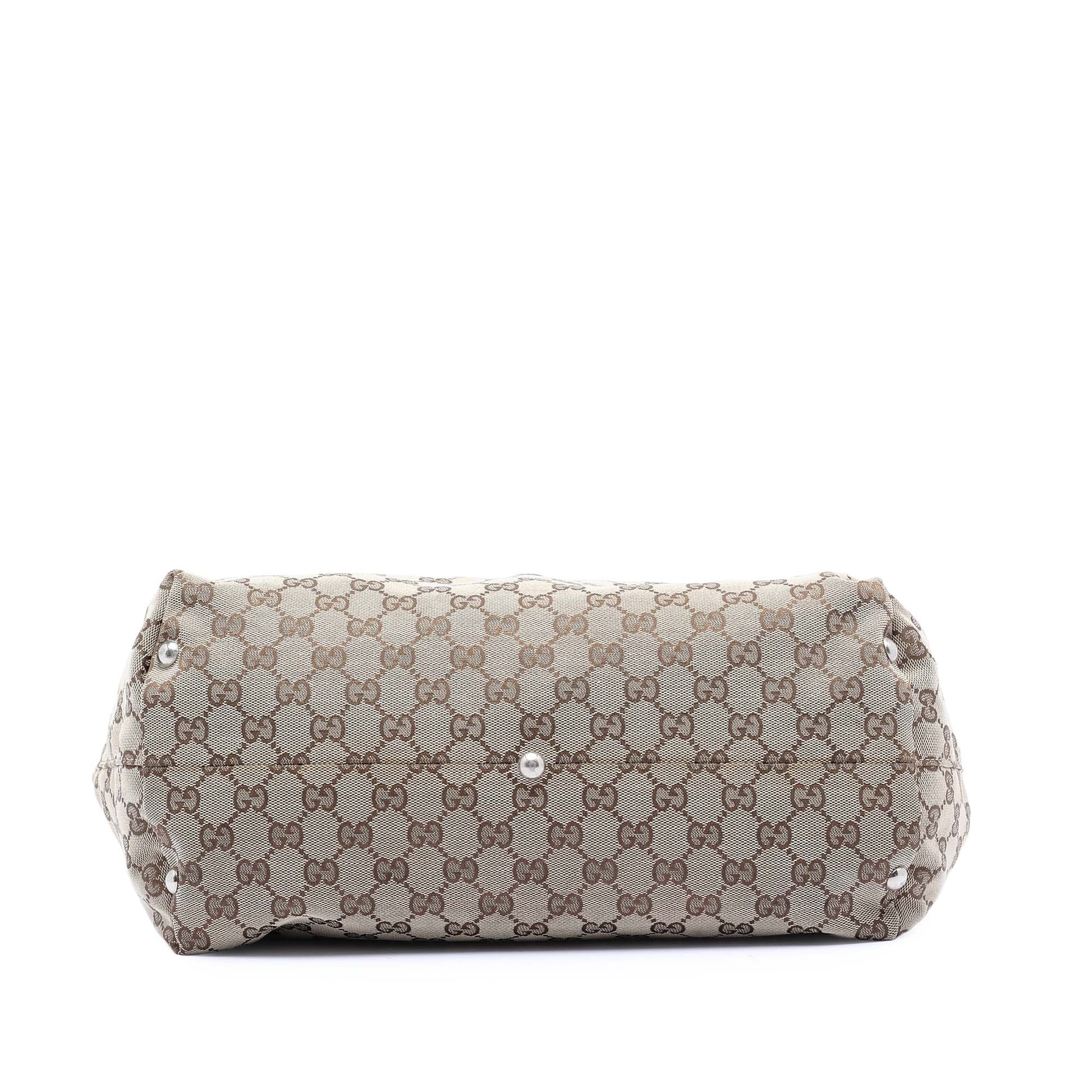Gucci Medium GG Canvas Icon Bit Tote
