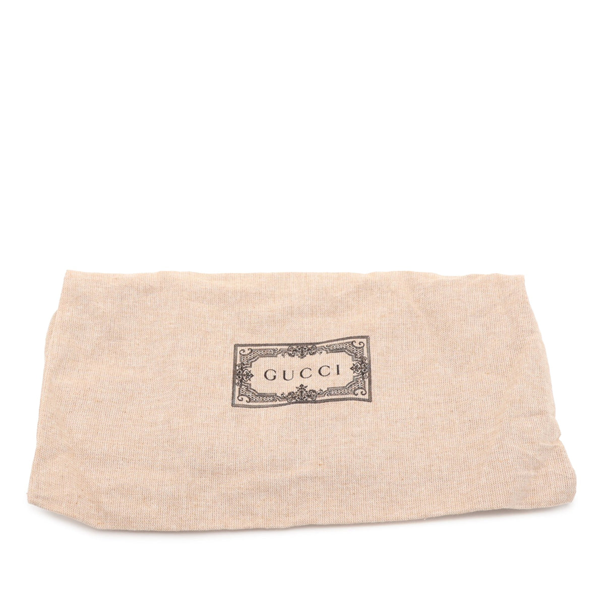 Gucci Mini GG Supreme Asymmetric Horsebit 1955 Shoulder Bag — Beige