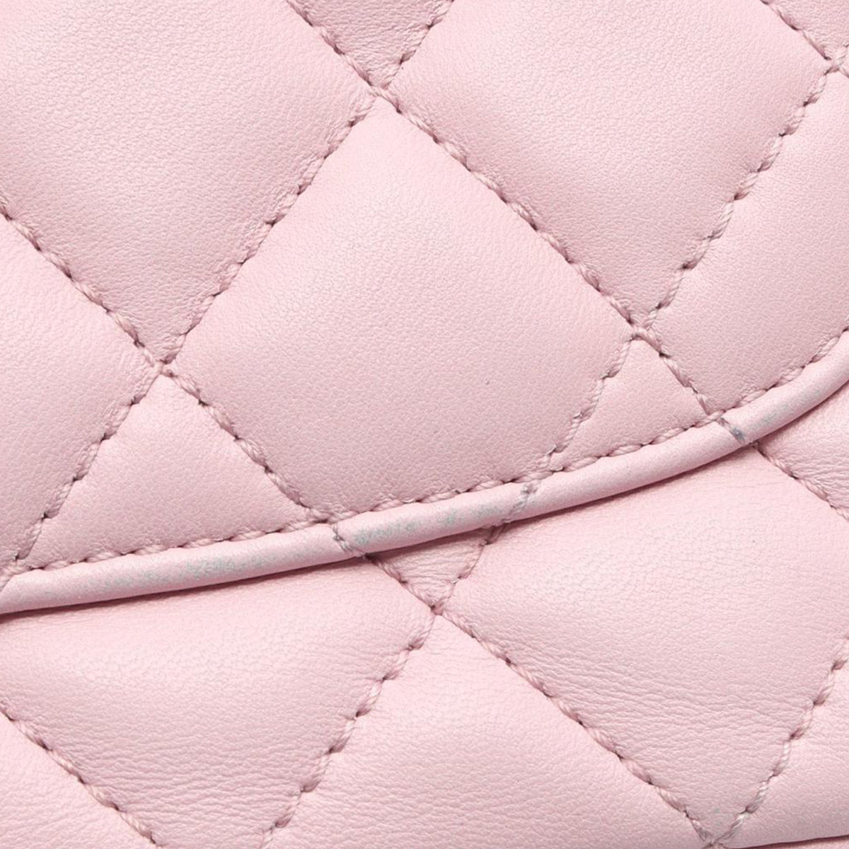 Chanel CC Matelasse Lambskin Single Flap — Pink
