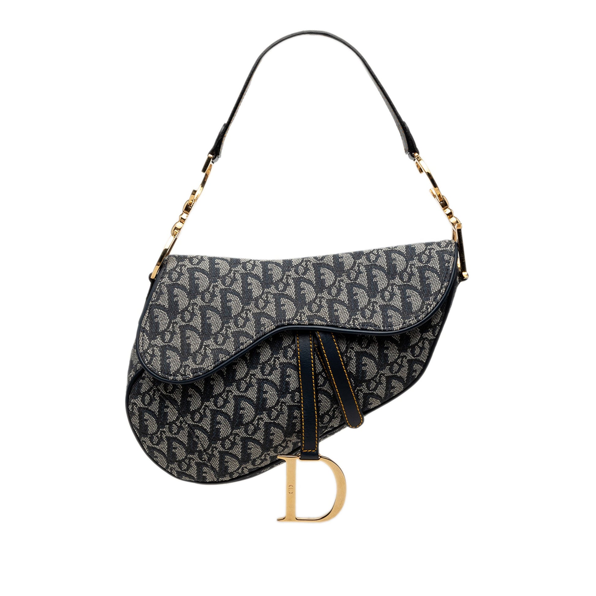 Dior Oblique Canvas Saddle Bag