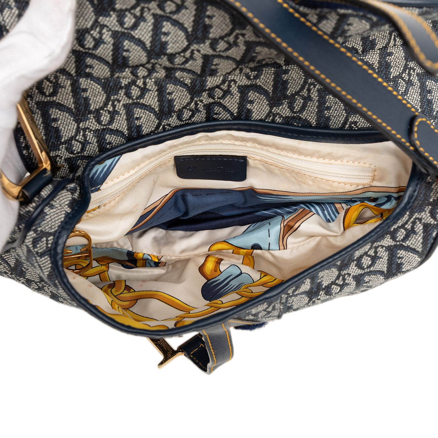 Dior Oblique Canvas Saddle Bag