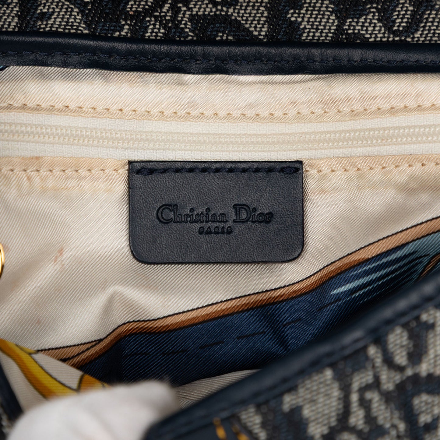 Dior Oblique Canvas Saddle Bag