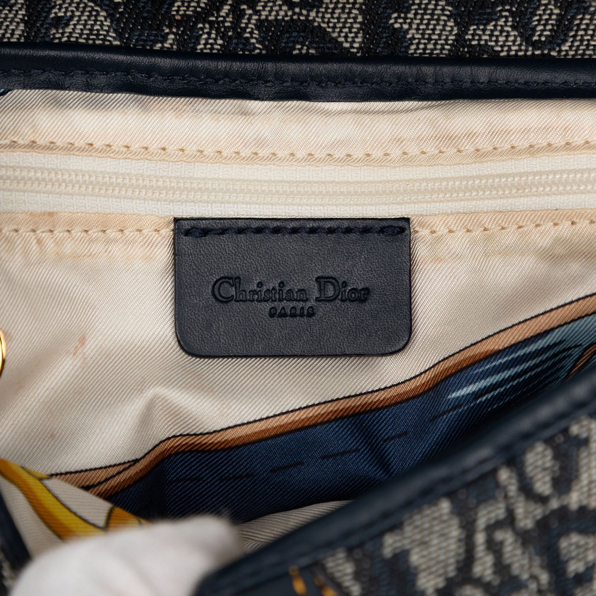 Dior Oblique Canvas Saddle Bag
