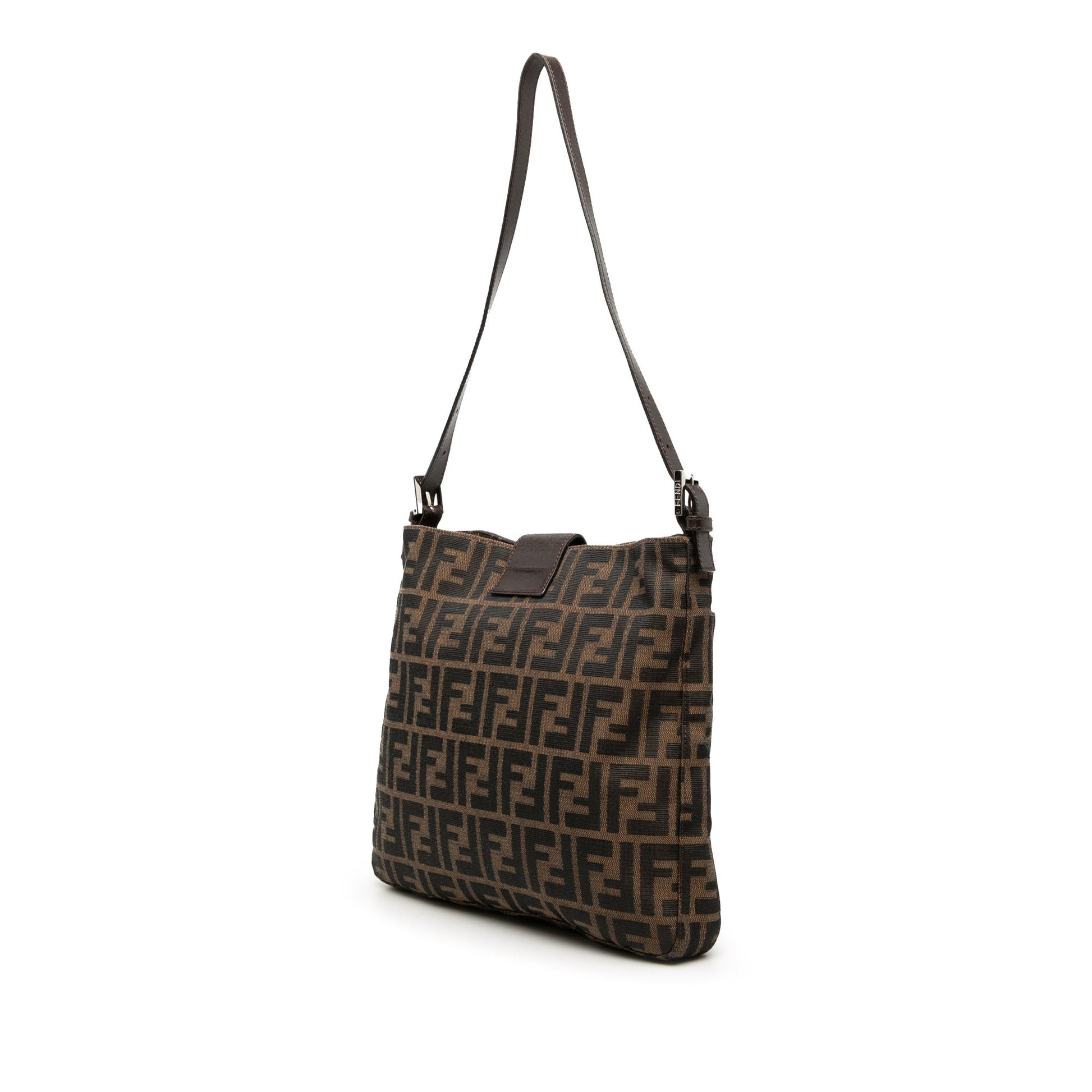 Fendi Zucca Canvas Shoulder Bag