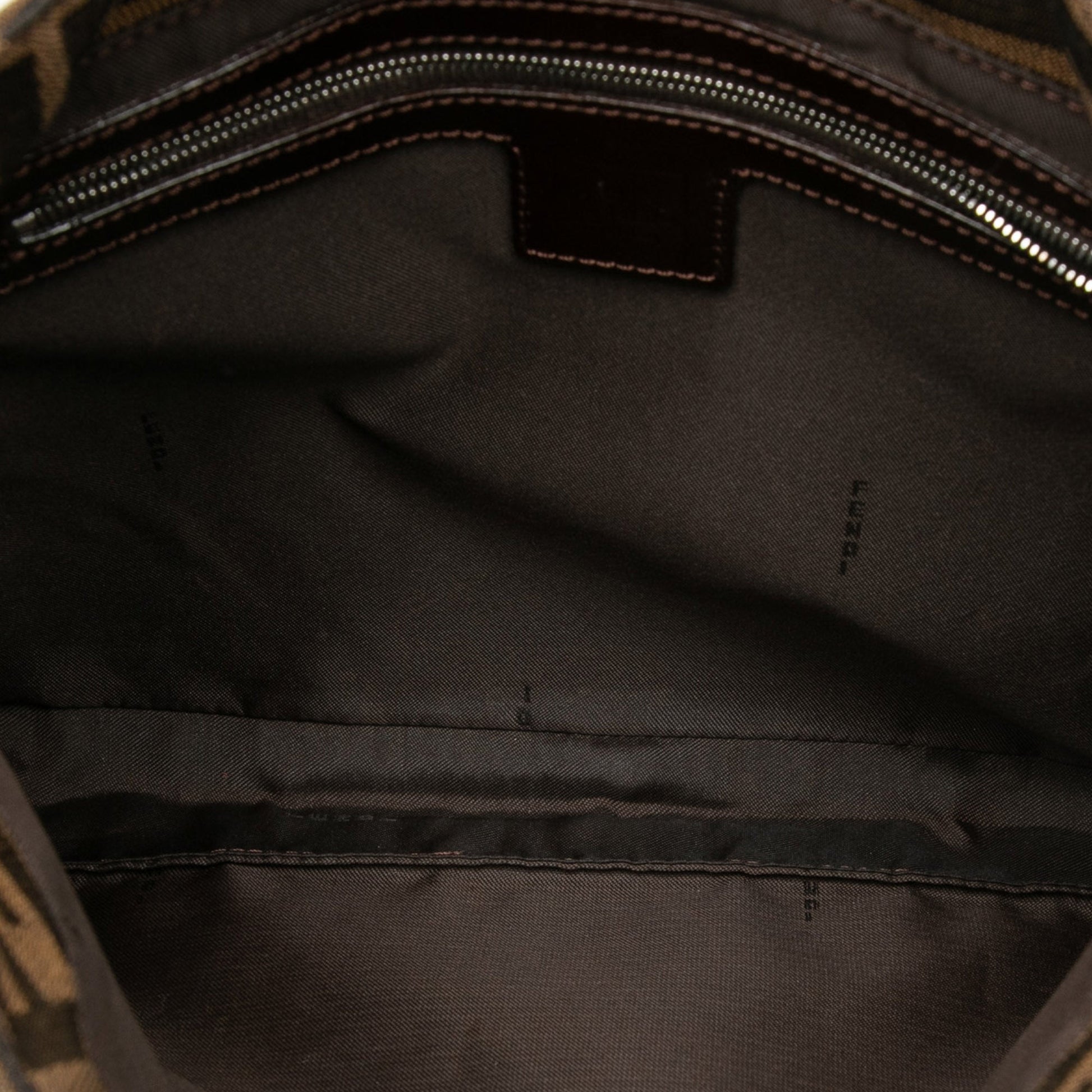 Fendi Zucca Canvas Shoulder Bag