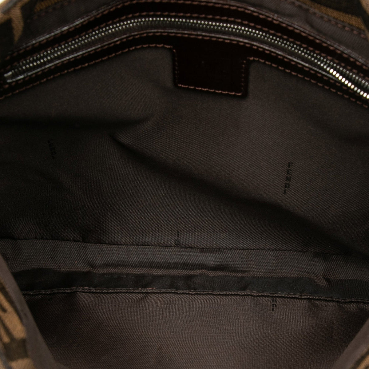 Fendi Zucca Canvas Shoulder Bag