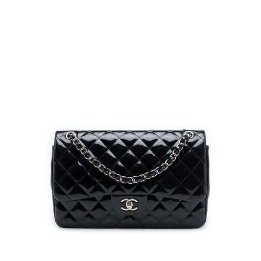 Chanel Jumbo Classic Patent Double Flap