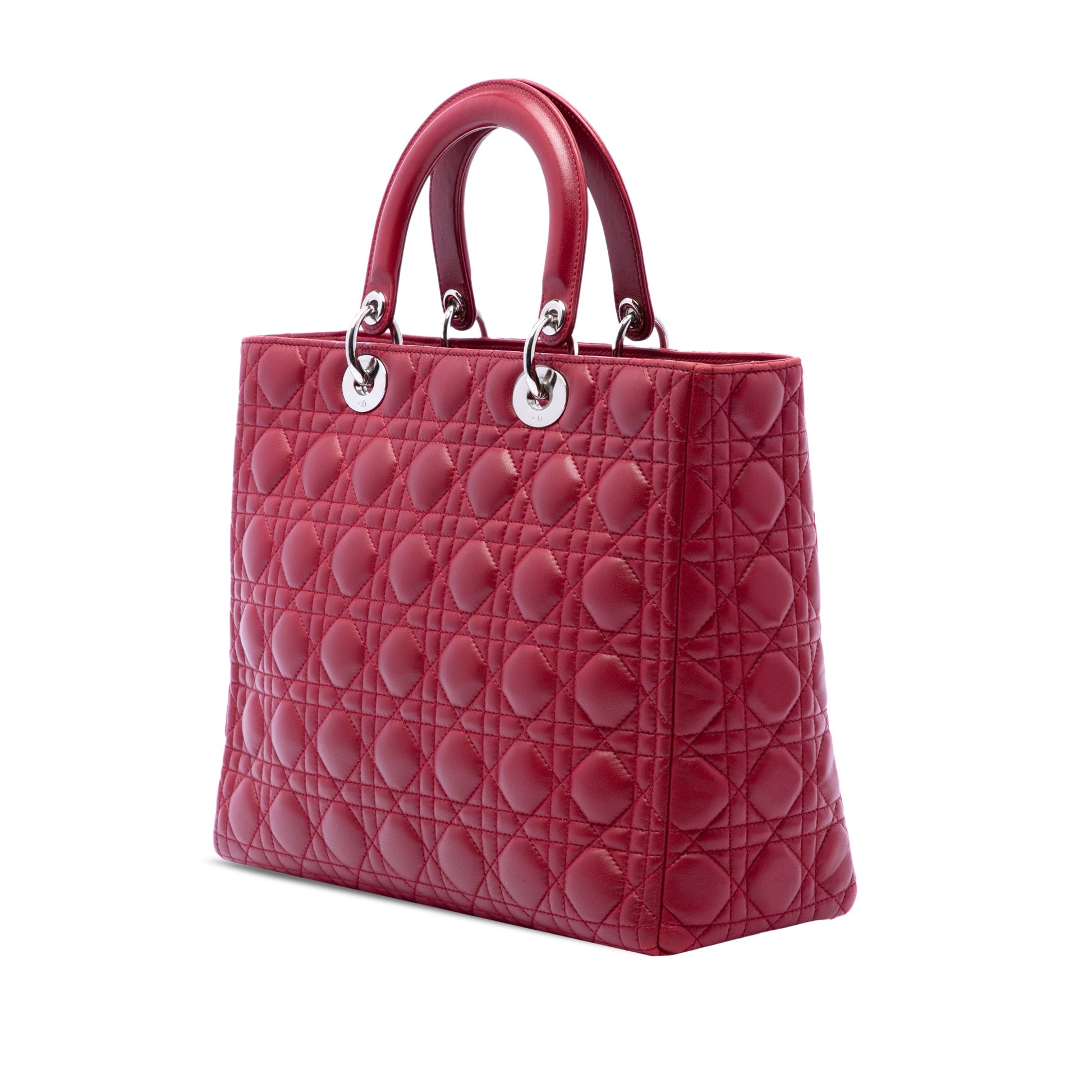 Dior Large Lambskin Cannage Lady Dior