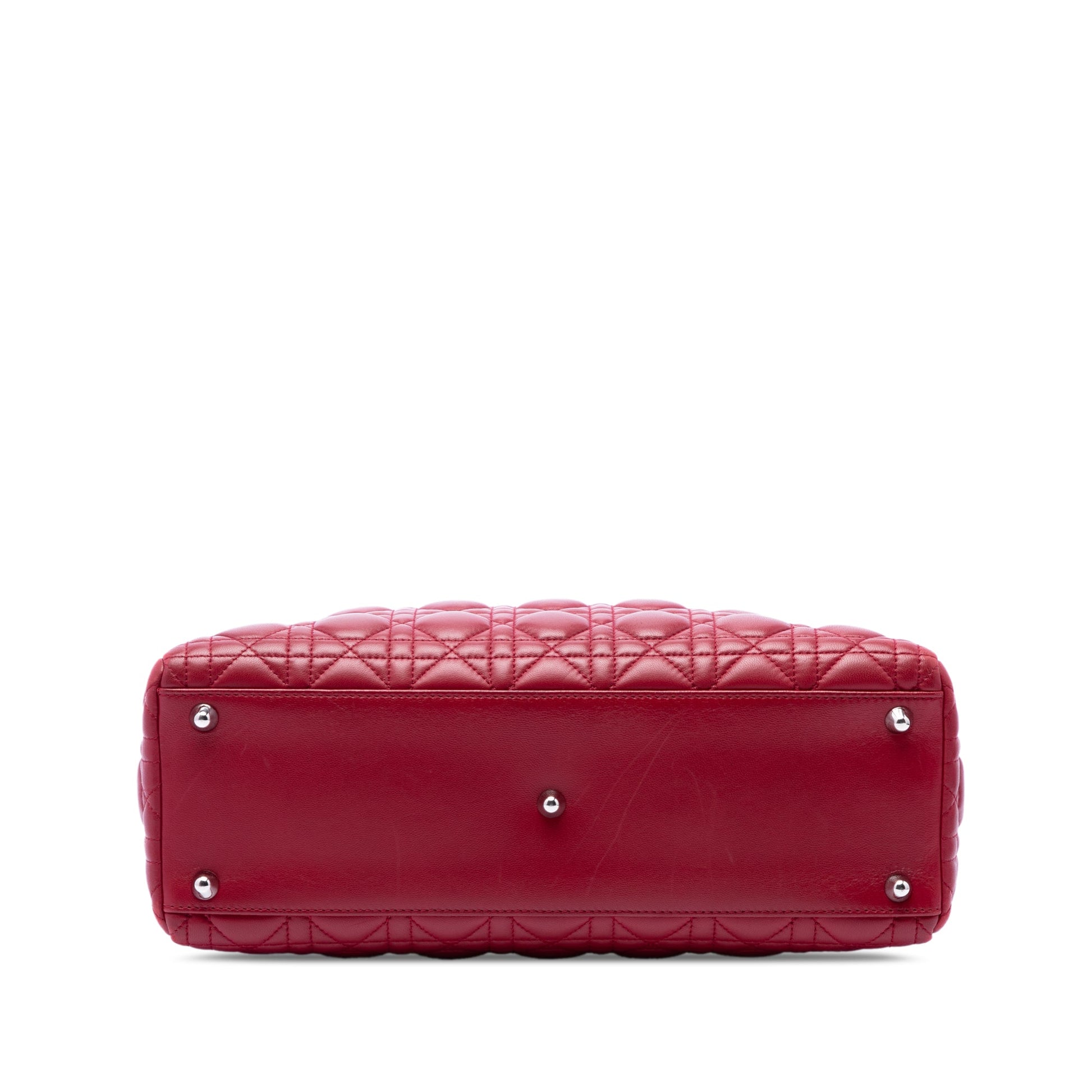 Dior Large Lambskin Cannage Lady Dior