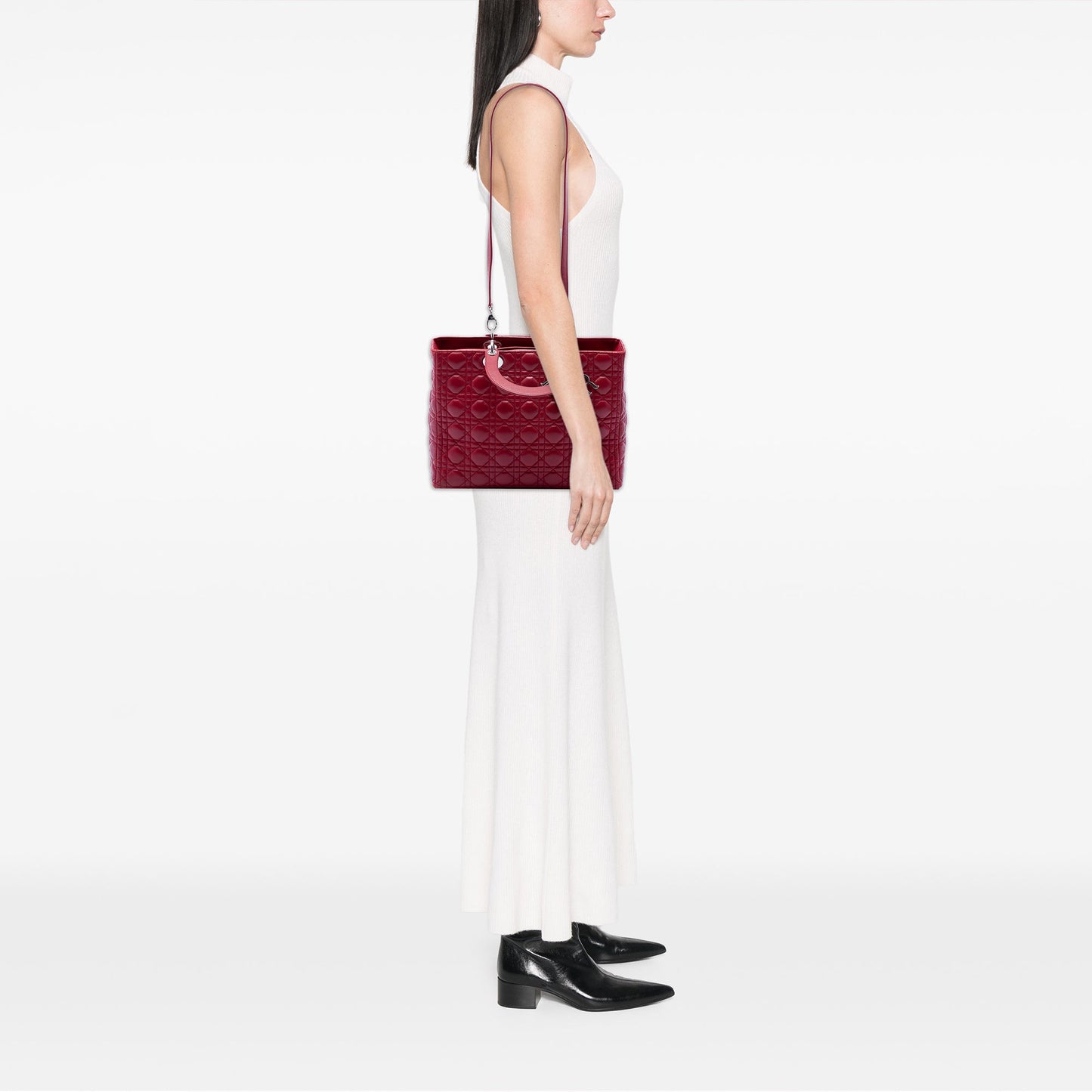 Dior Large Lambskin Cannage Lady Dior