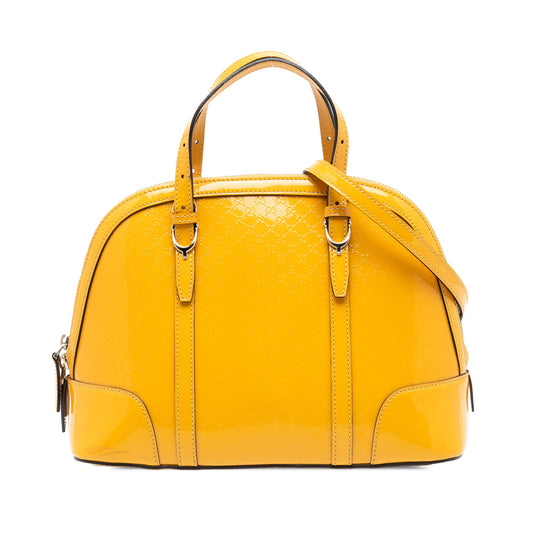 Gucci Small Microguccissima Patent Nice Dome Satchel