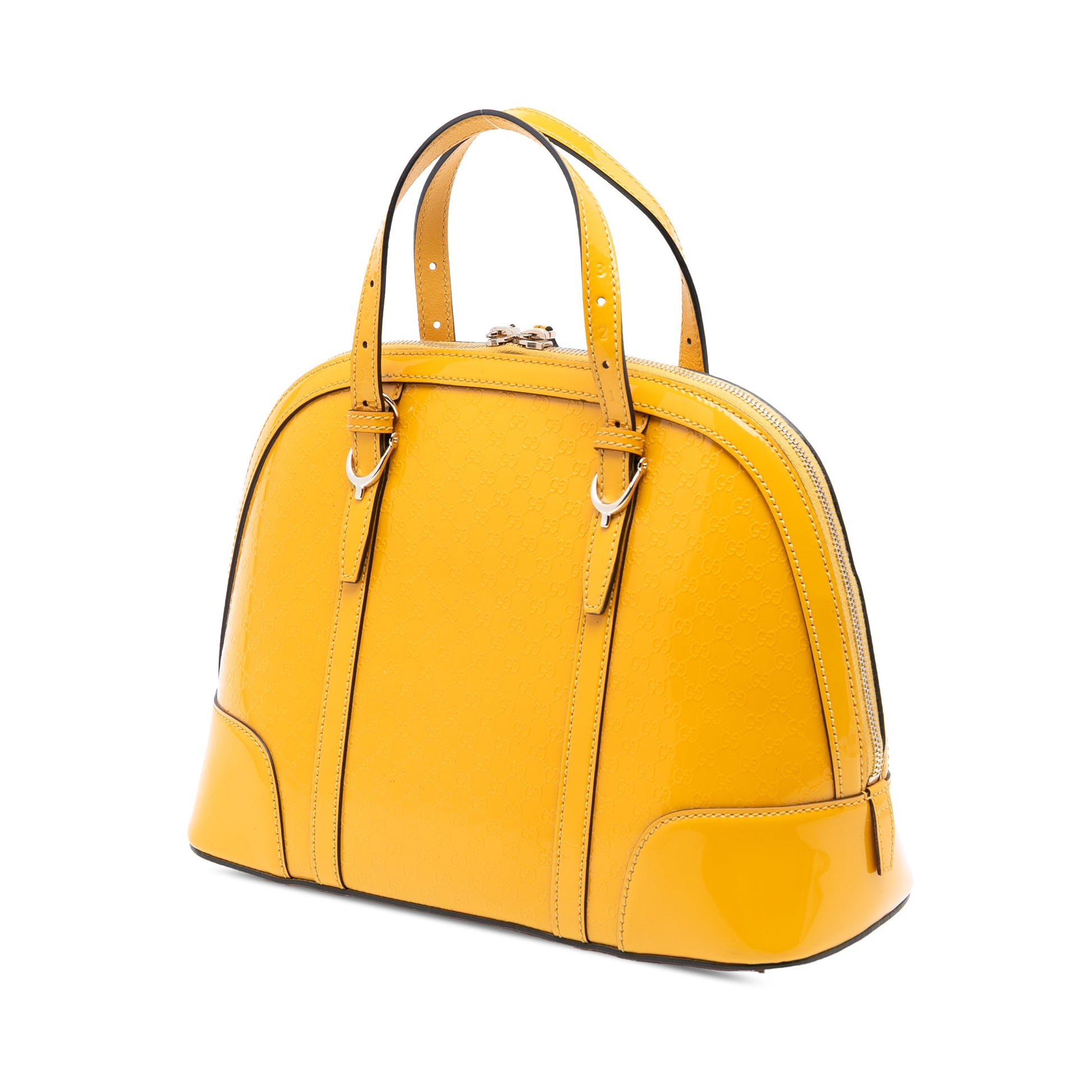 Gucci Small Microguccissima Patent Nice Dome Satchel