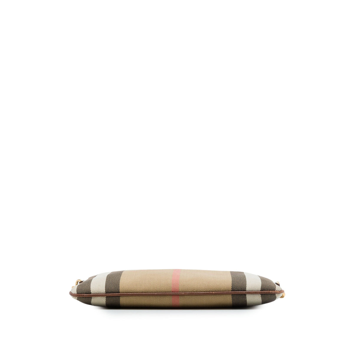 Burberry House Check Canvas Derby Peyton Crossbody — Brown
