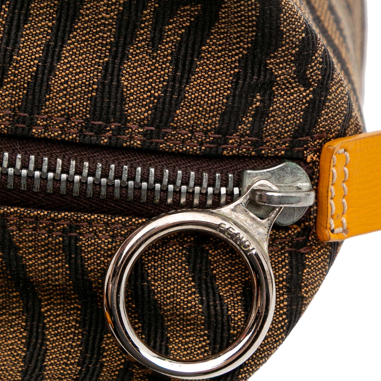 Fendi Zebra Print Canvas Handbag