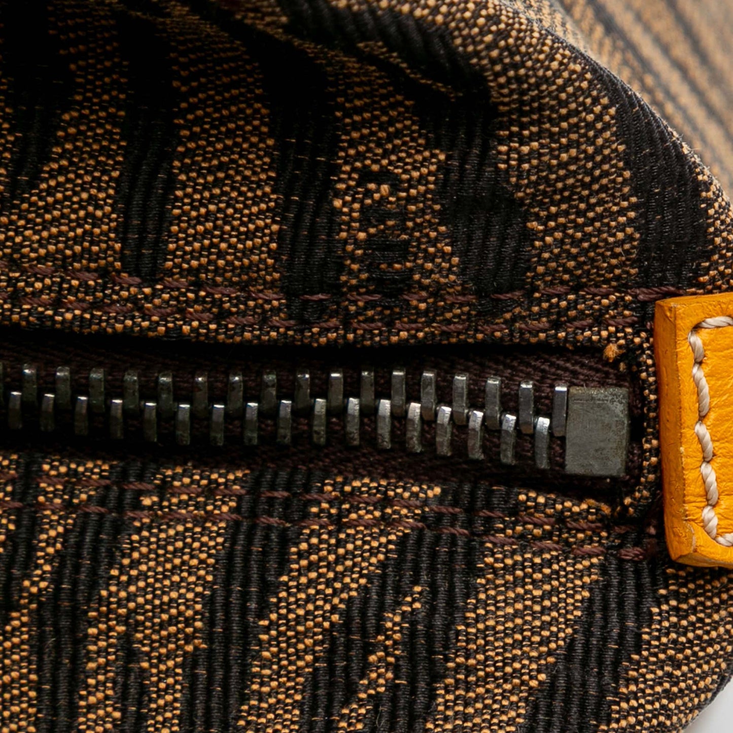 Fendi Zebra Print Canvas Handbag