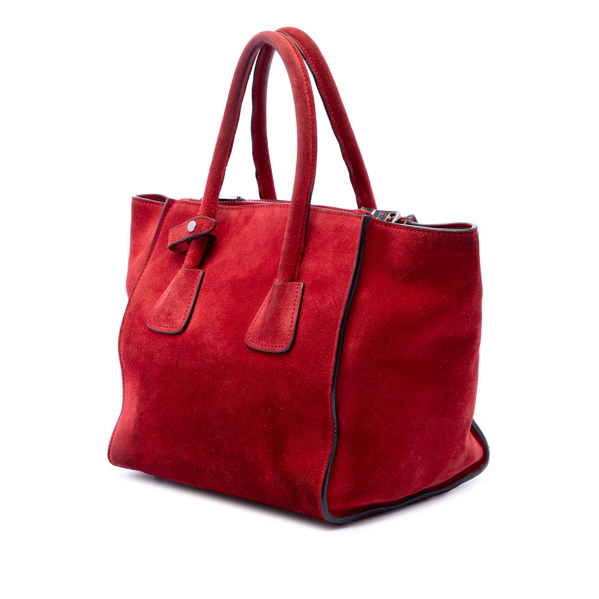 Prada Small Scamosciato Twin Pocket Satchel