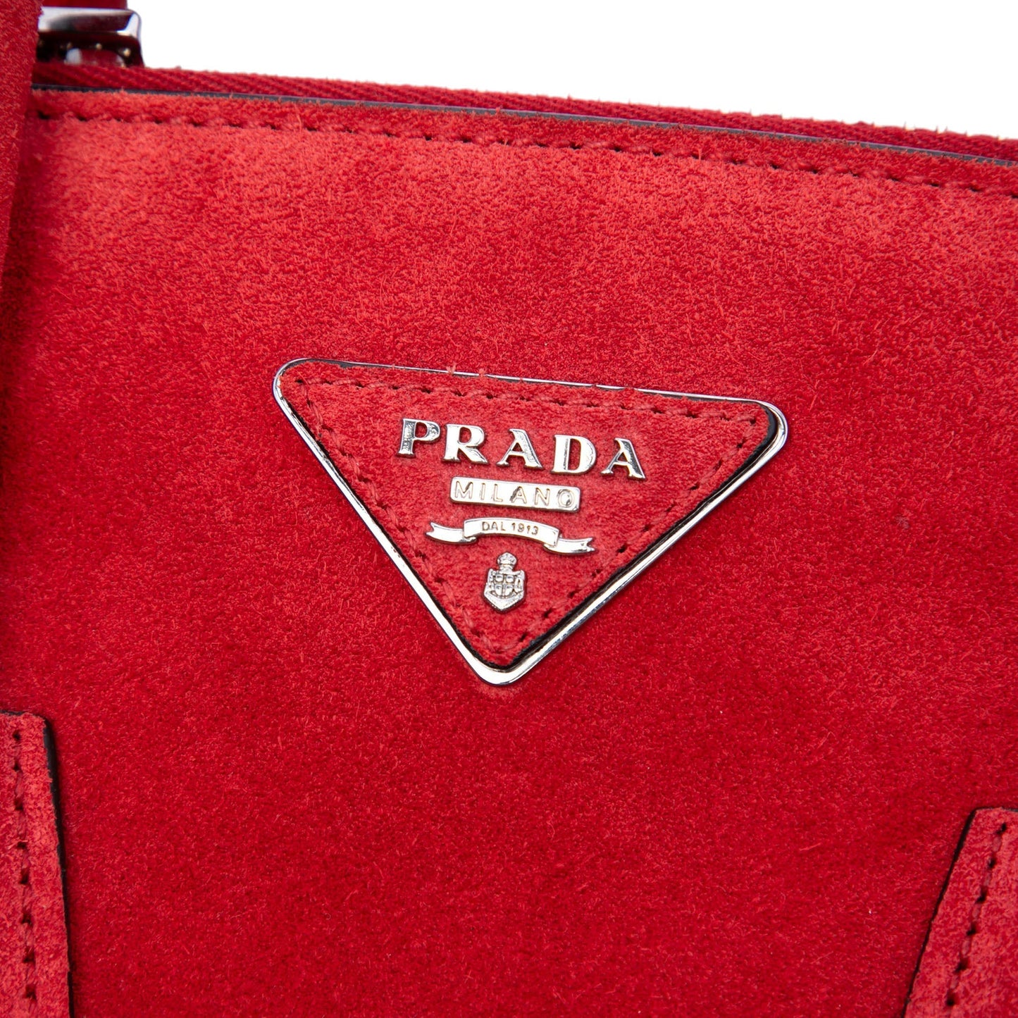 Prada Small Scamosciato Twin Pocket Satchel