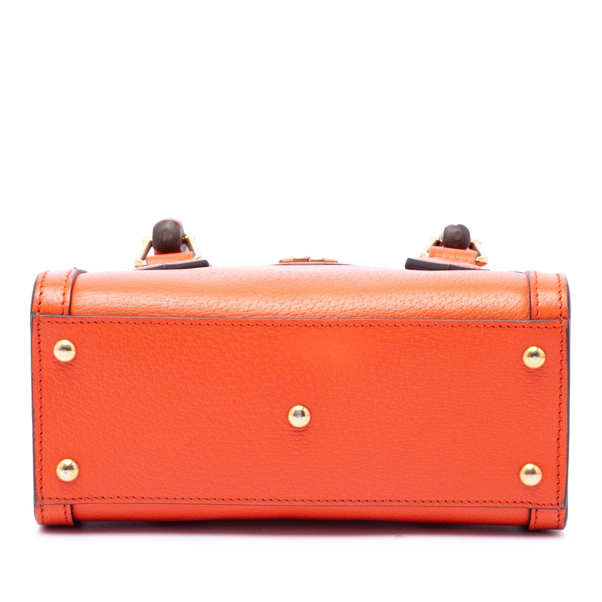 Gucci Mini Calfskin Bamboo Diana Satchel