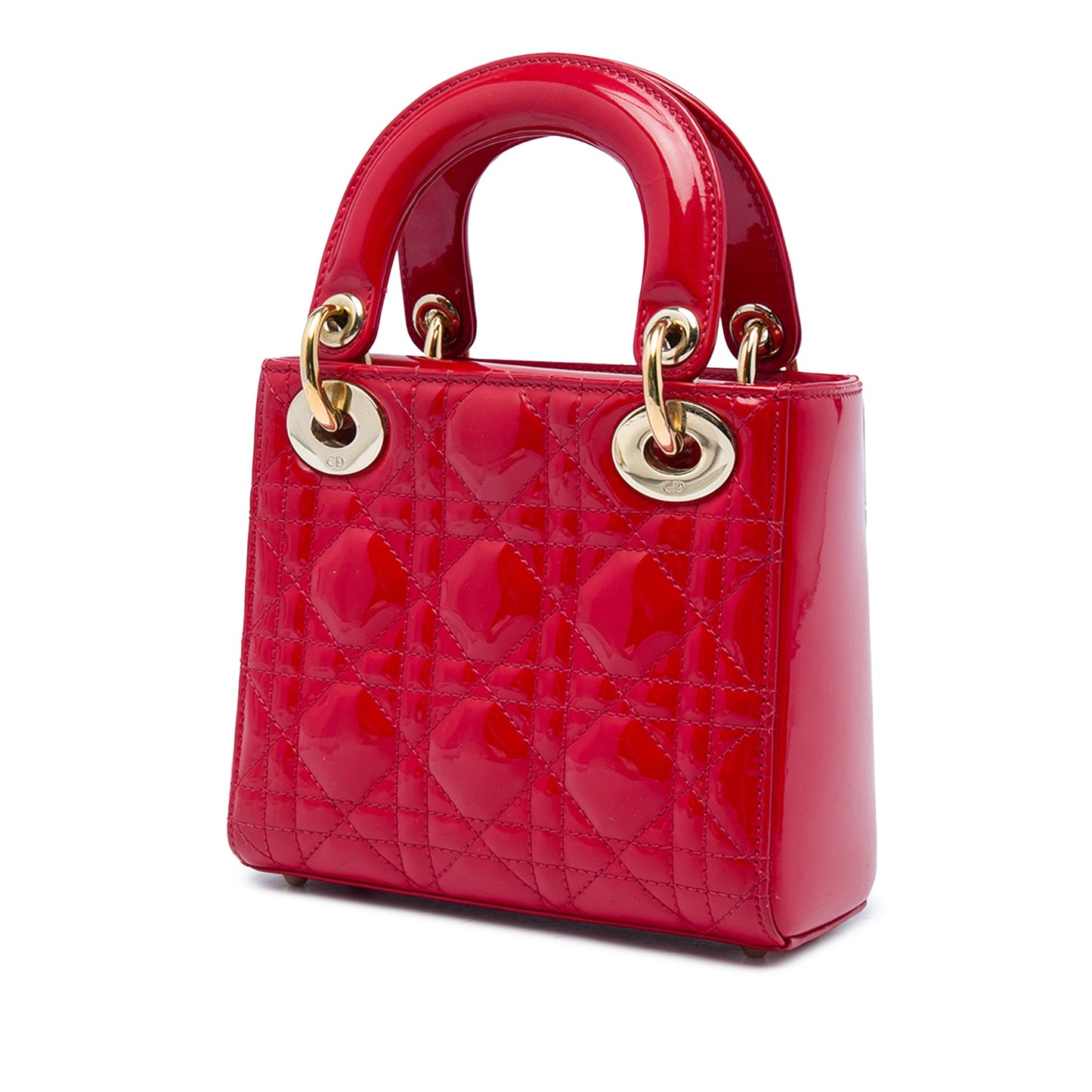 Dior Mini Patent Cannage Lady Dior