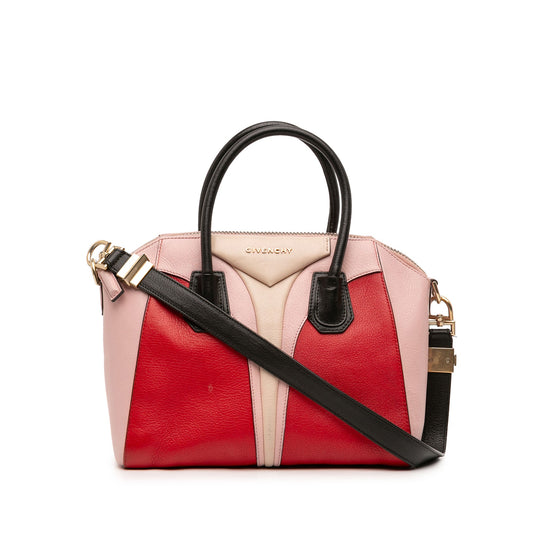 Givenchy Small Sugar Goatskin Antigona Architect Satchel — Pink