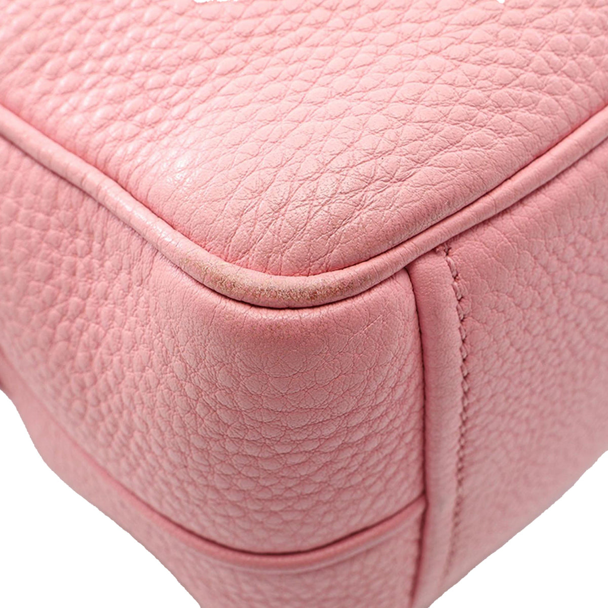 Prada Vitello Daino Double Zip Camara Bag — Pink