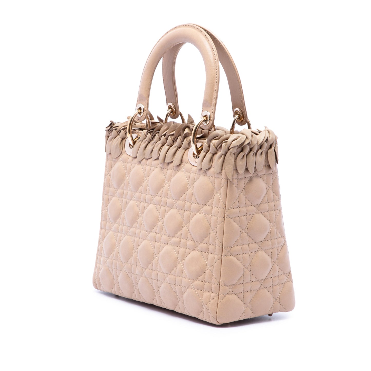 Dior Medium Lambskin Cannage Bow Lady Dior