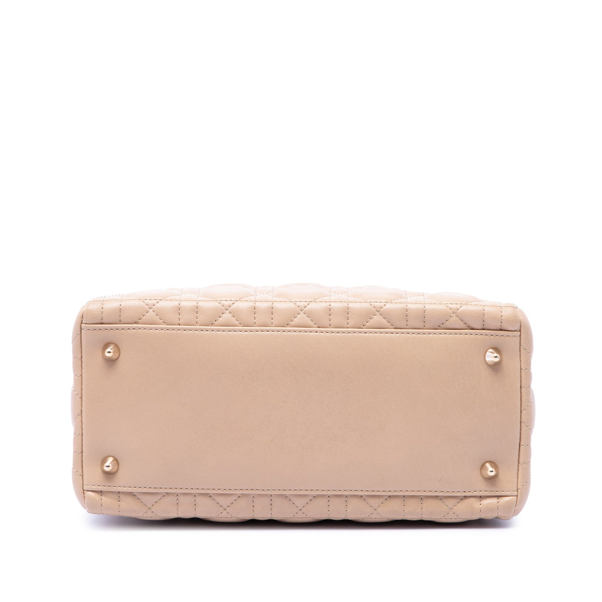Dior Medium Lambskin Cannage Bow Lady Dior