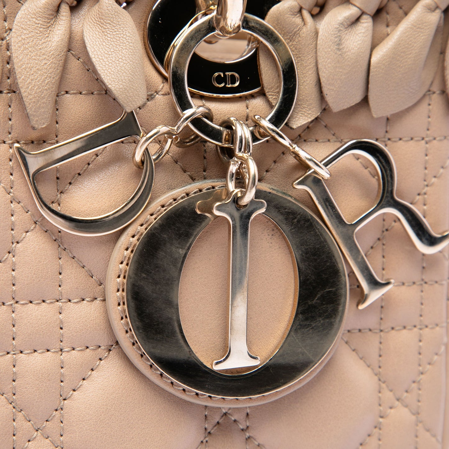 Dior Medium Lambskin Cannage Bow Lady Dior