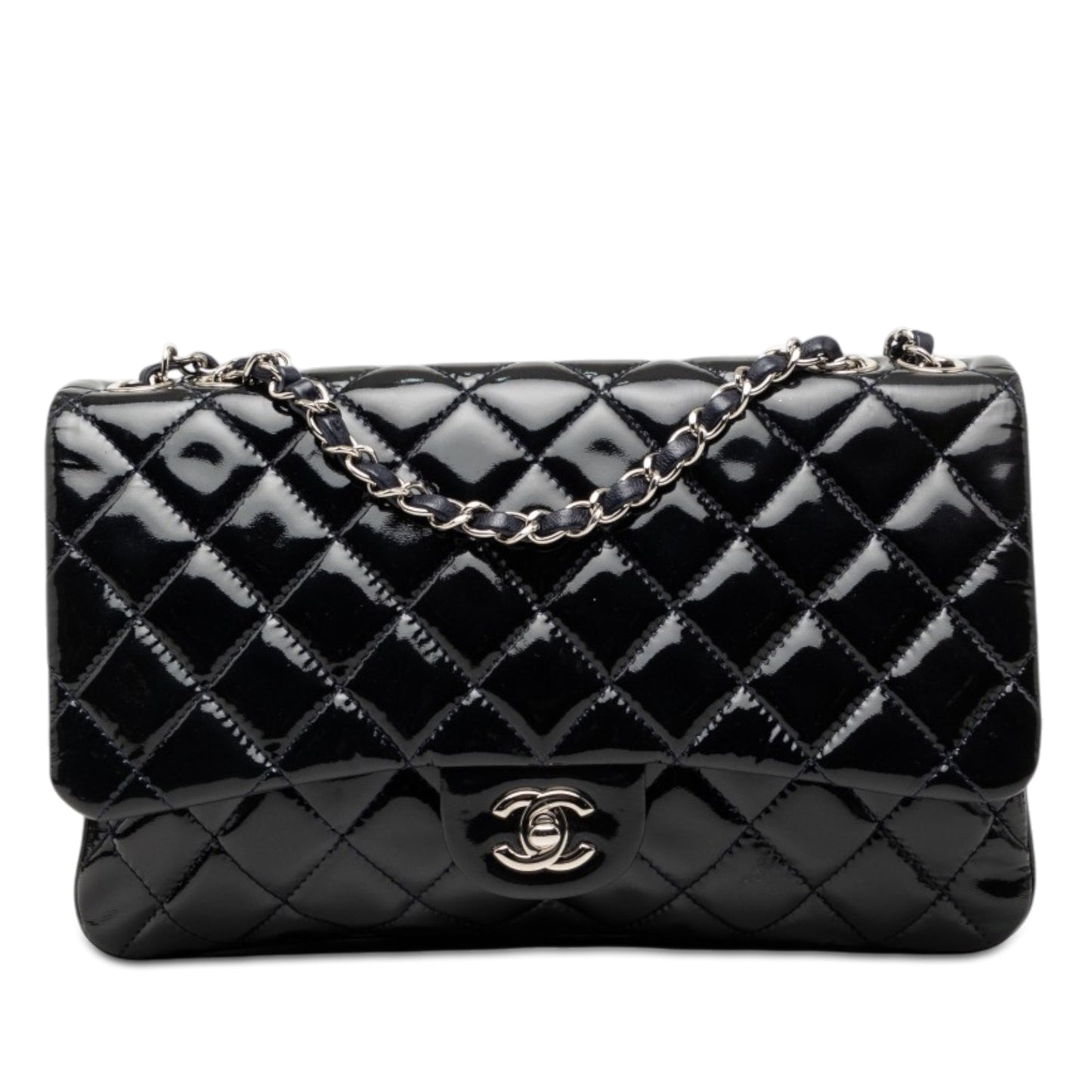Chanel Jumbo Patent 3 Accordion Flap
