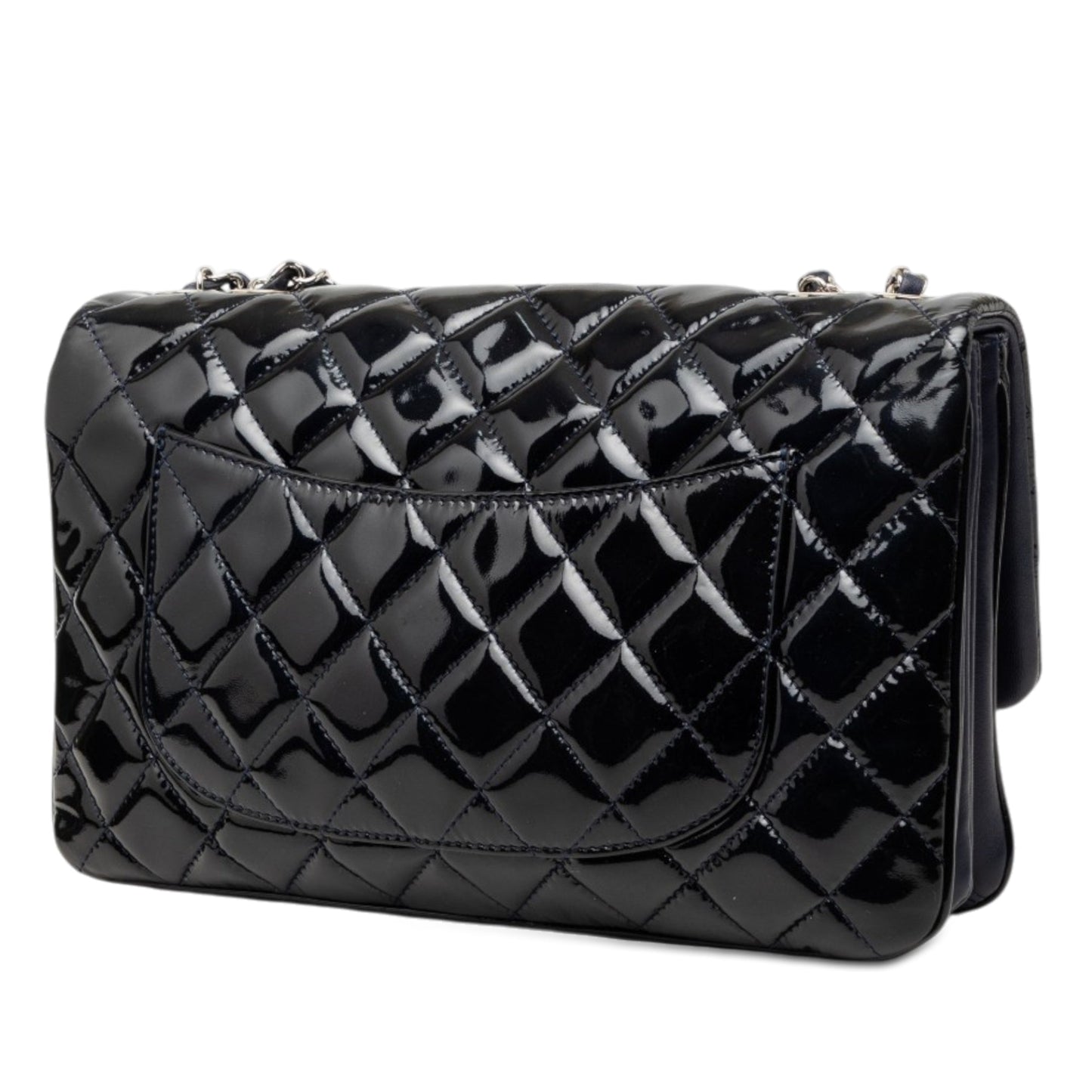 Chanel Jumbo Patent 3 Accordion Flap