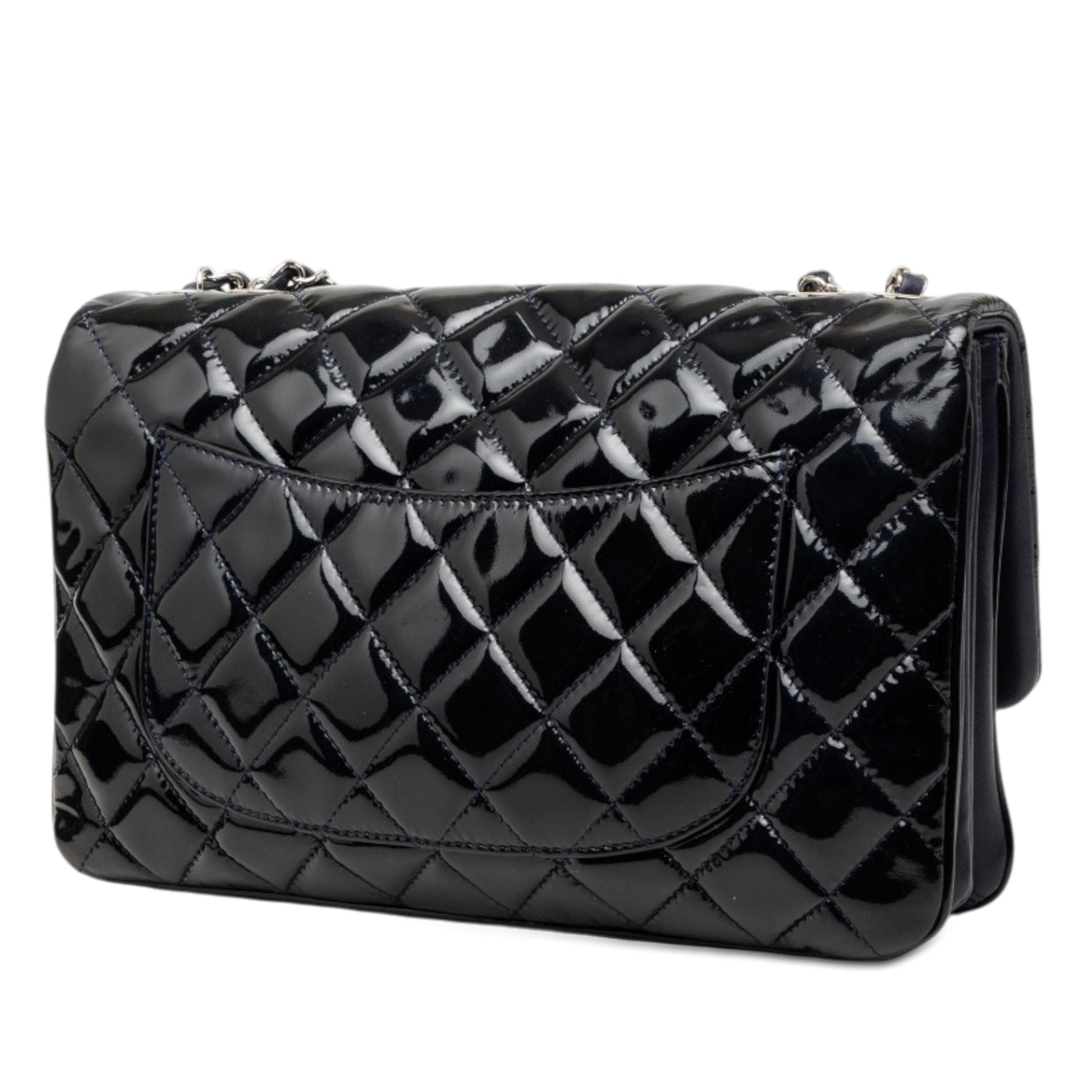 Chanel Jumbo Patent 3 Accordion Flap
