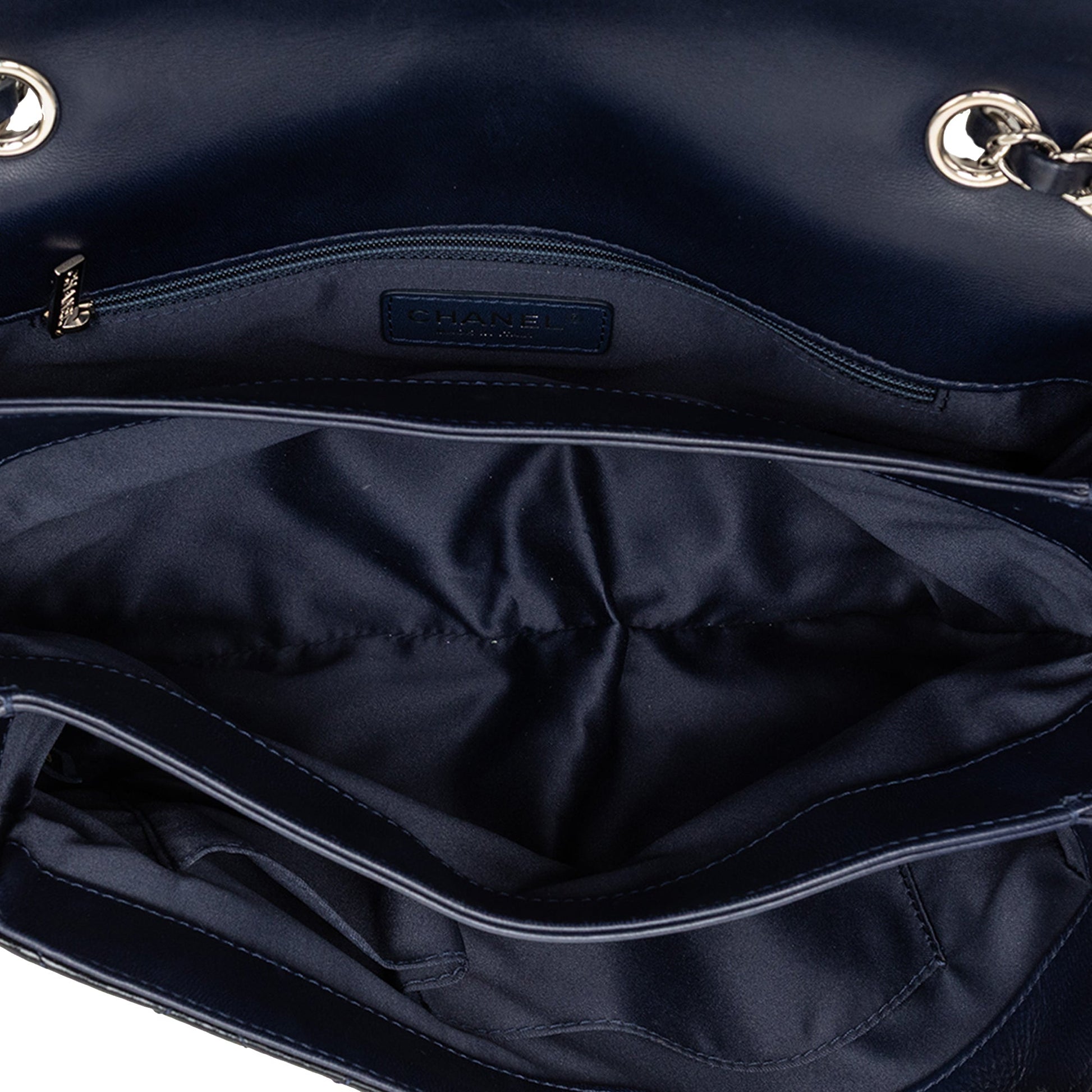 Chanel Jumbo Patent 3 Accordion Flap