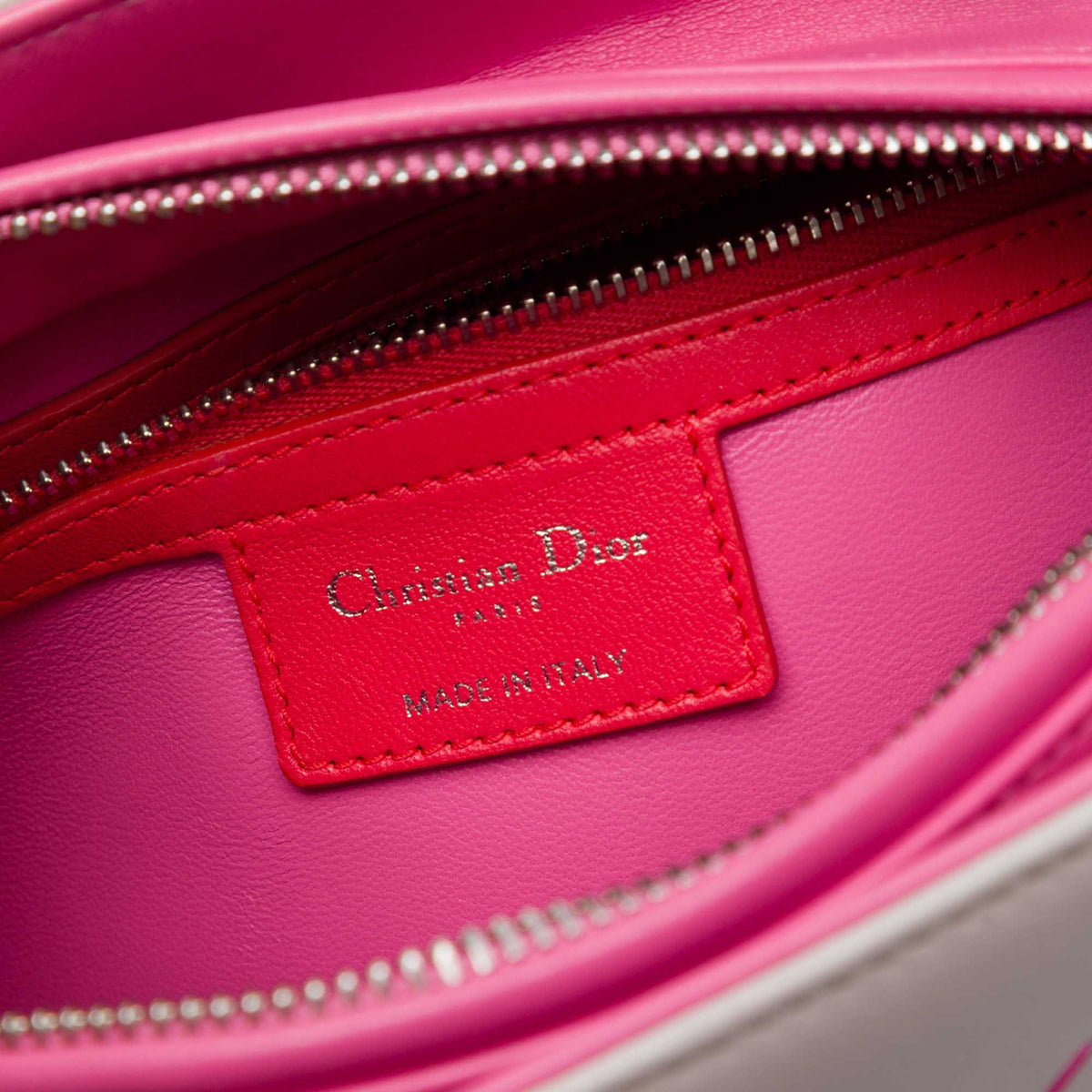 Dior Medium Tricolor Lambskin Macrocannage Stitched Lady Dior