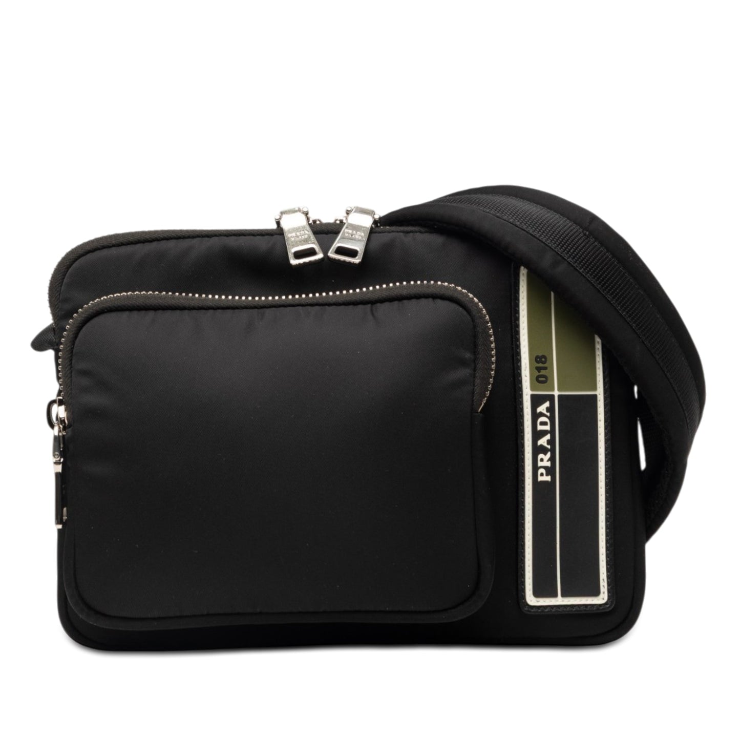 Prada Tessuto Front Pocket Logo Crossbody
