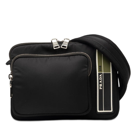 Prada Tessuto Front Pocket Logo Crossbody