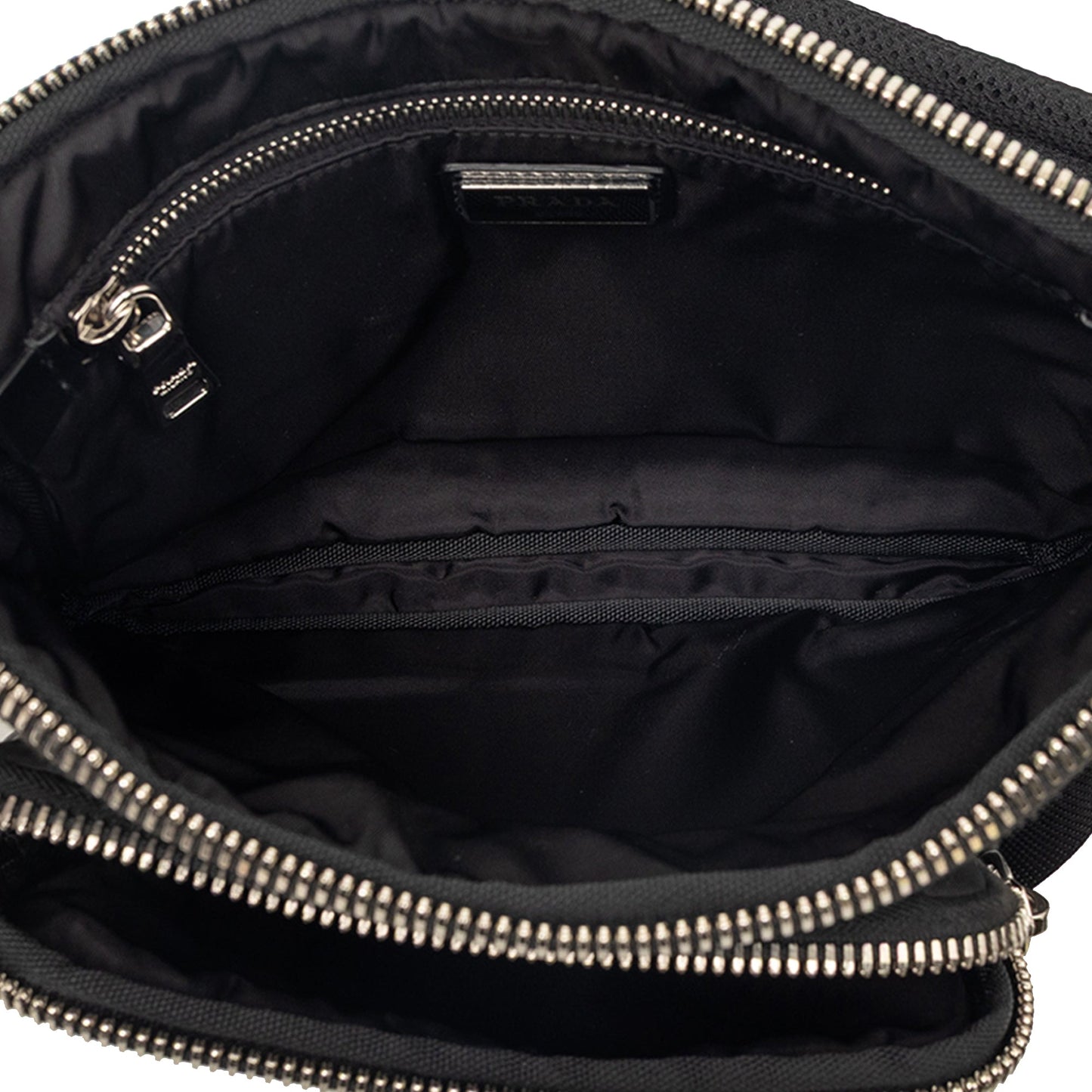 Prada Tessuto Front Pocket Logo Crossbody