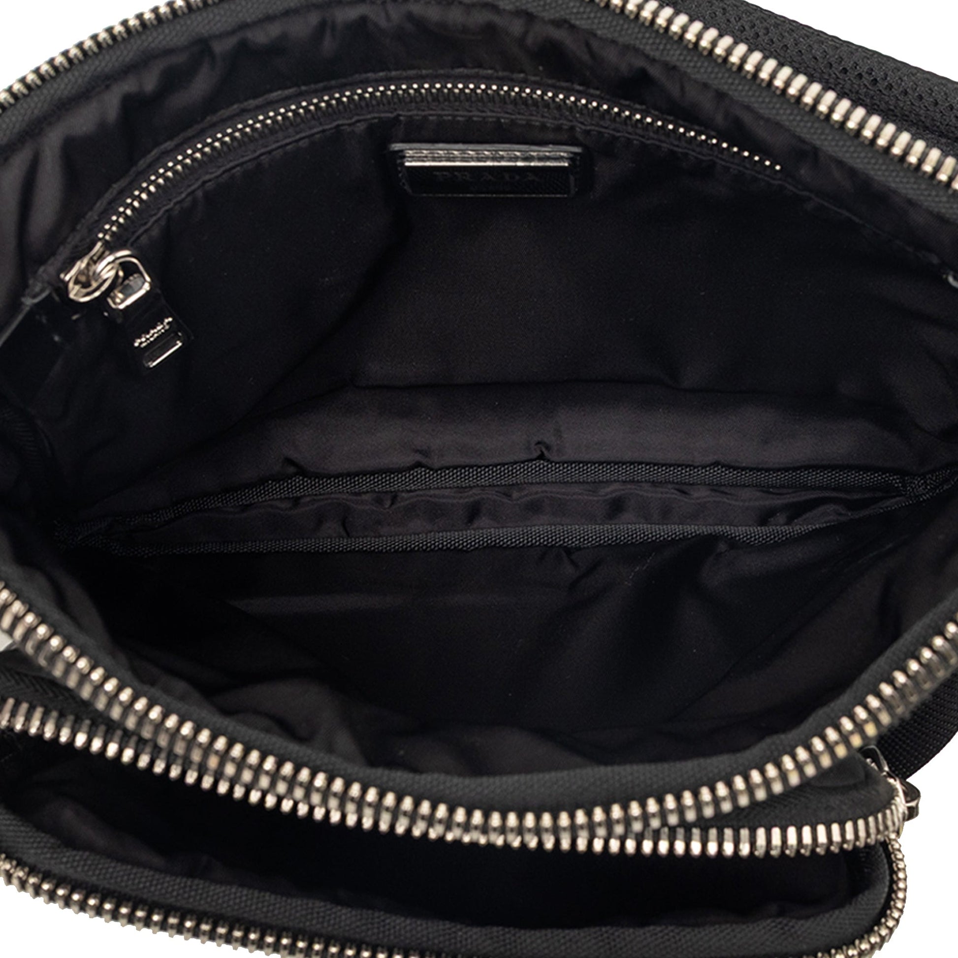 Prada Tessuto Front Pocket Logo Crossbody