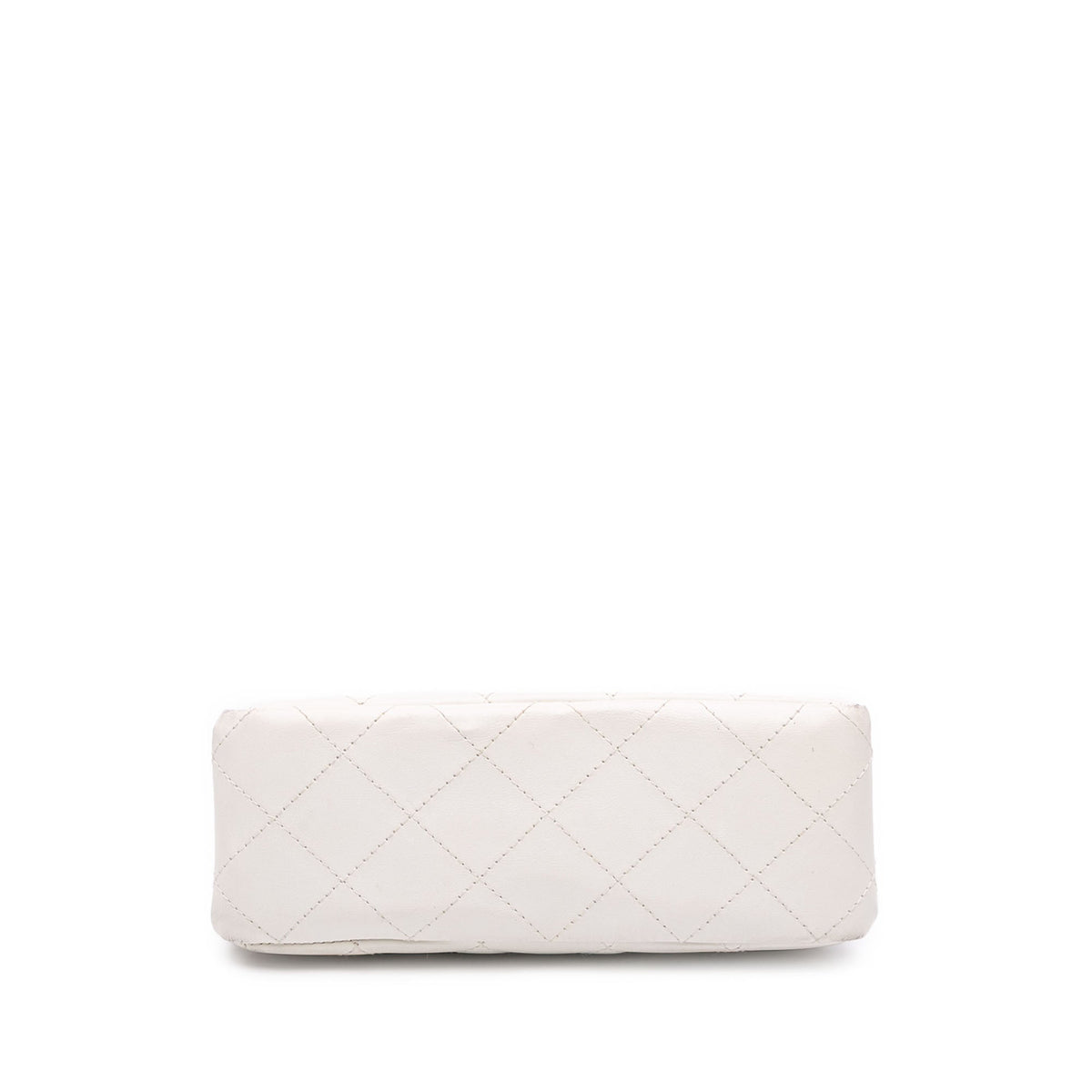 Chanel CC Quilted Lambskin Shoulder Bag — White