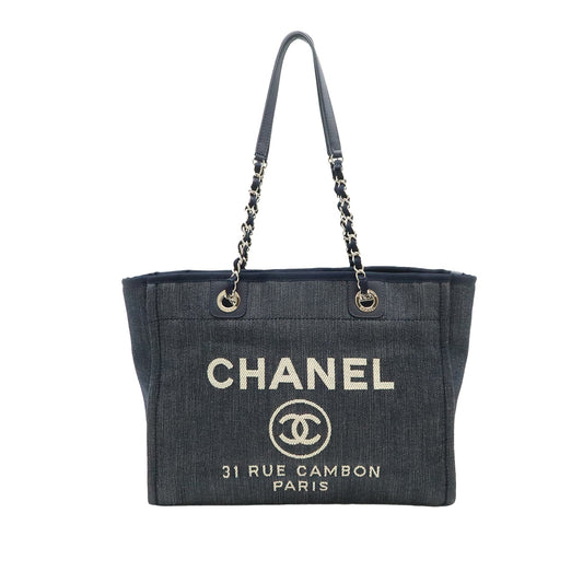 Chanel Small Denim Deauville Tote