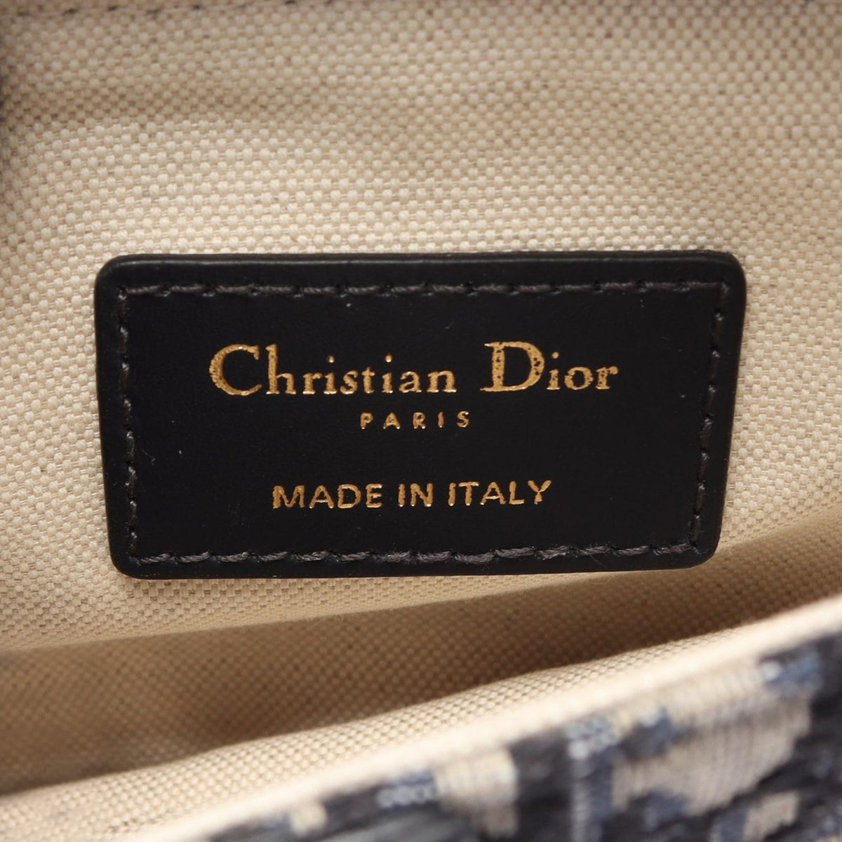 Dior Mini Oblique Canvas Saddle Bag