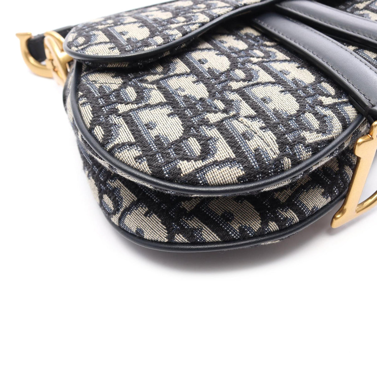 Dior Mini Oblique Canvas Saddle Bag