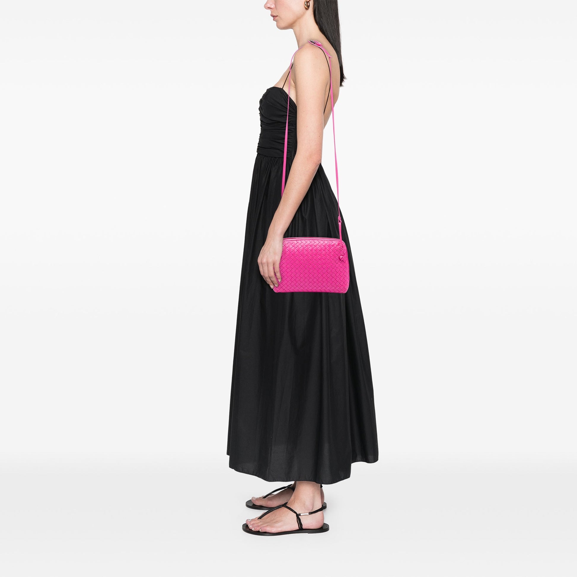 Bottega Veneta Nappa Intrecciato Nodini Crossbody