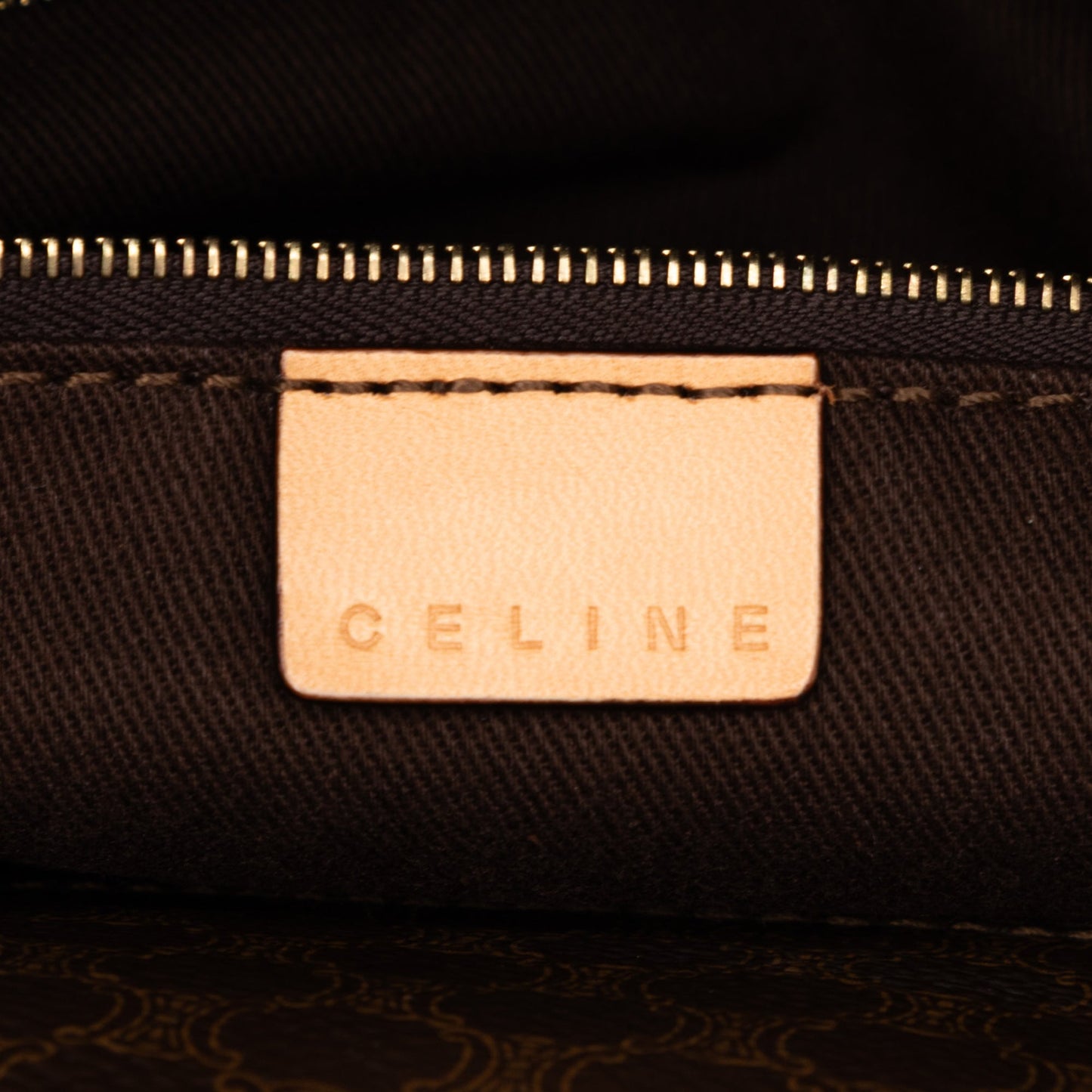 Celine Macadam Coated Canvas Handbag