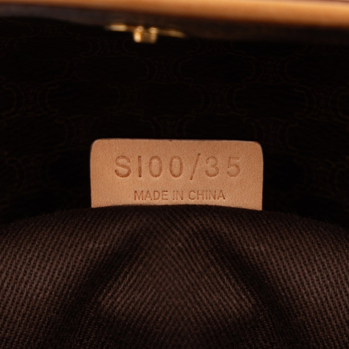 Celine Macadam Coated Canvas Handbag