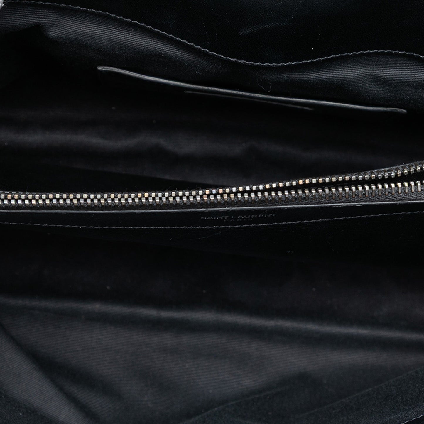 Saint Laurent Large Croc Embossed Nubuck Monogram College Satchel