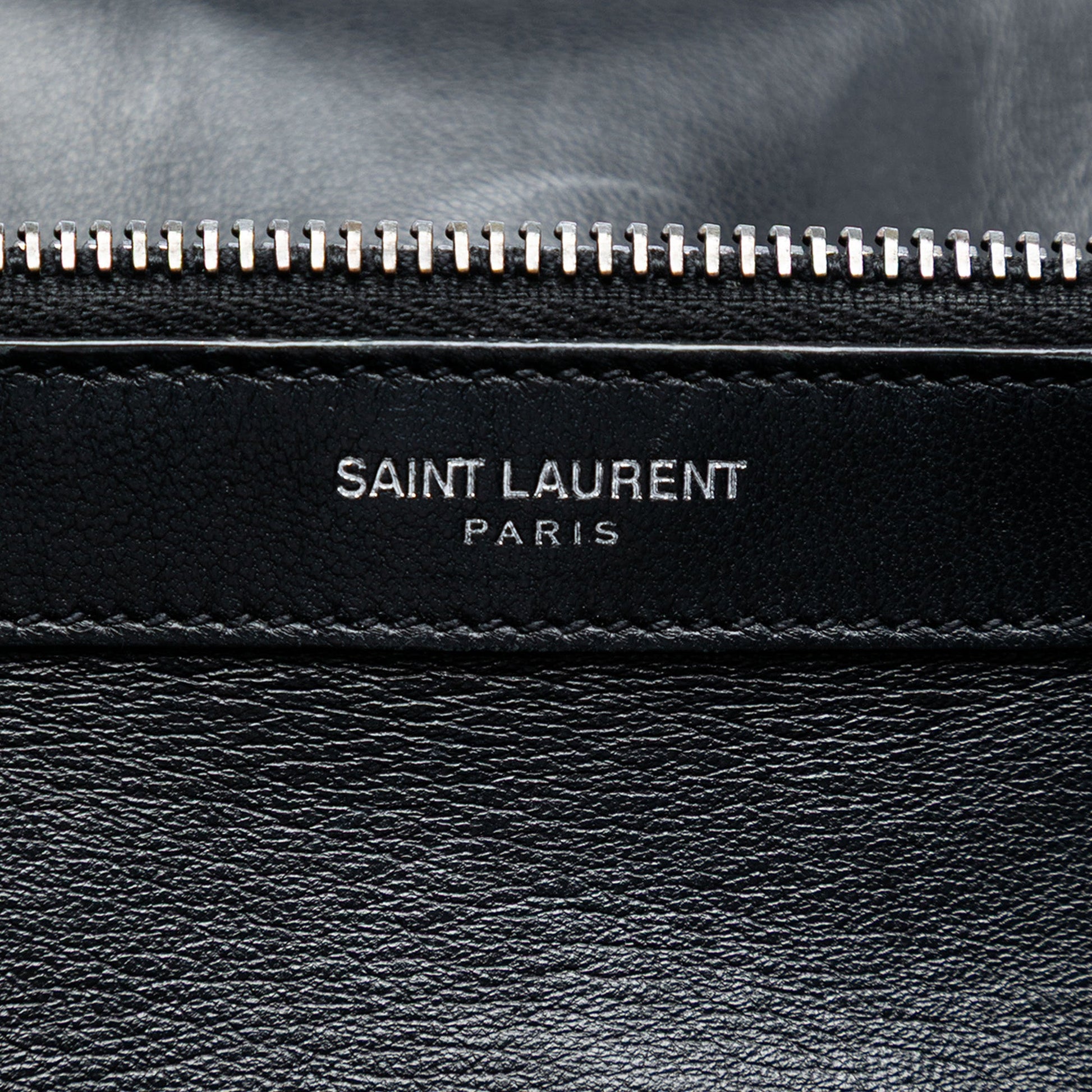 Saint Laurent Large Croc Embossed Nubuck Monogram College Satchel