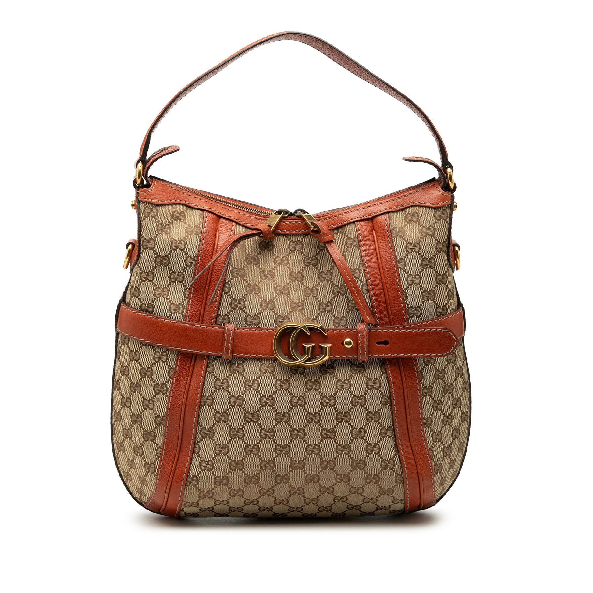 Gucci Medium GG Canvas Running Satchel