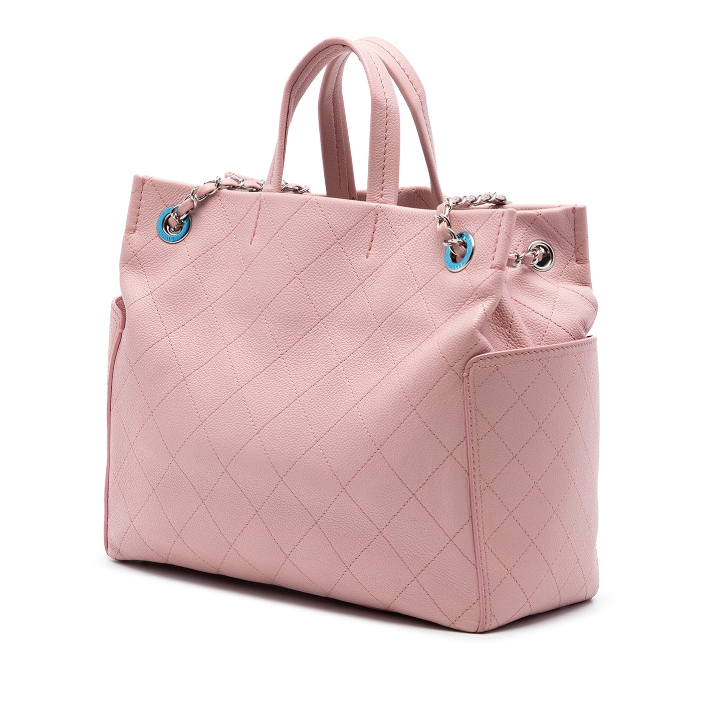 Chanel Small Quilted Caviar CC Pocket Tote
