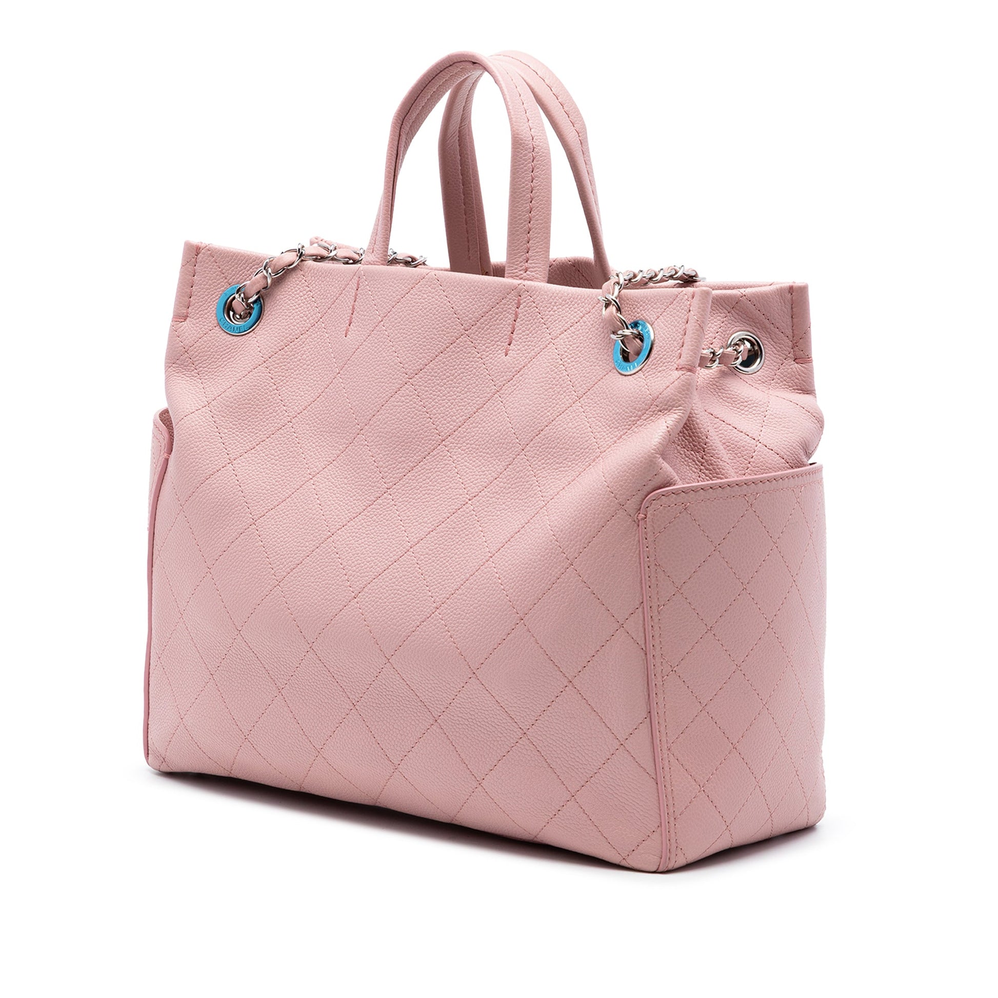 Chanel Small Quilted Caviar CC Pocket Tote